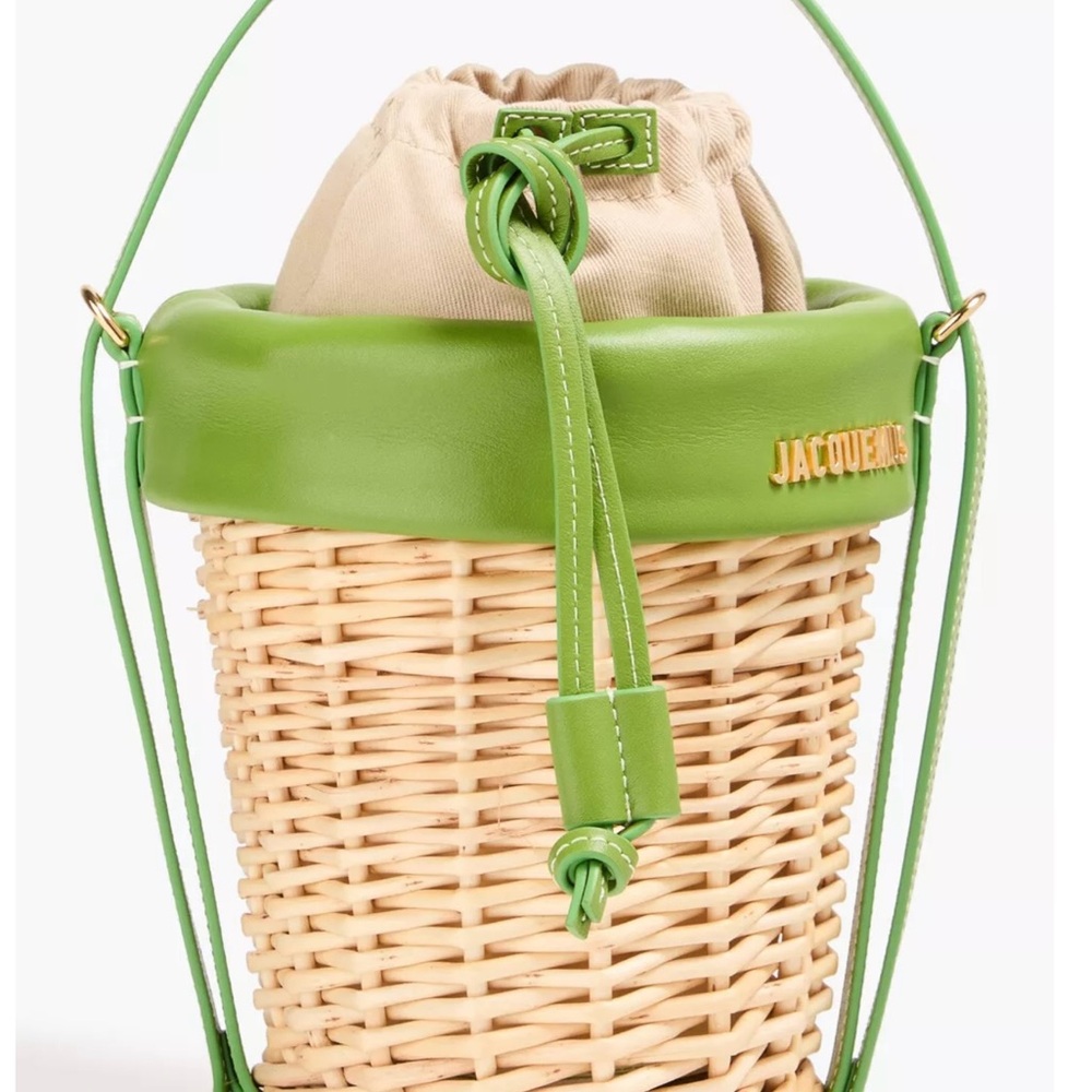 Jacquemus Green and Tan Bag